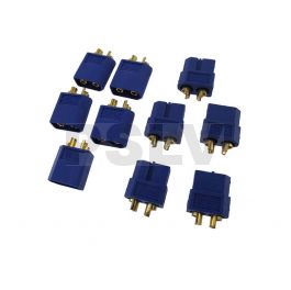 Q-C-0027  Quantum XT60 Connectors 5 Pairs Blue  